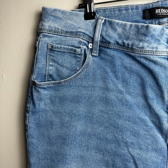 Hudson Los Angeles Flap Pocket Straight Leg Jeans Size 16 Tall | Union Jack Back - Picture 5 of 9